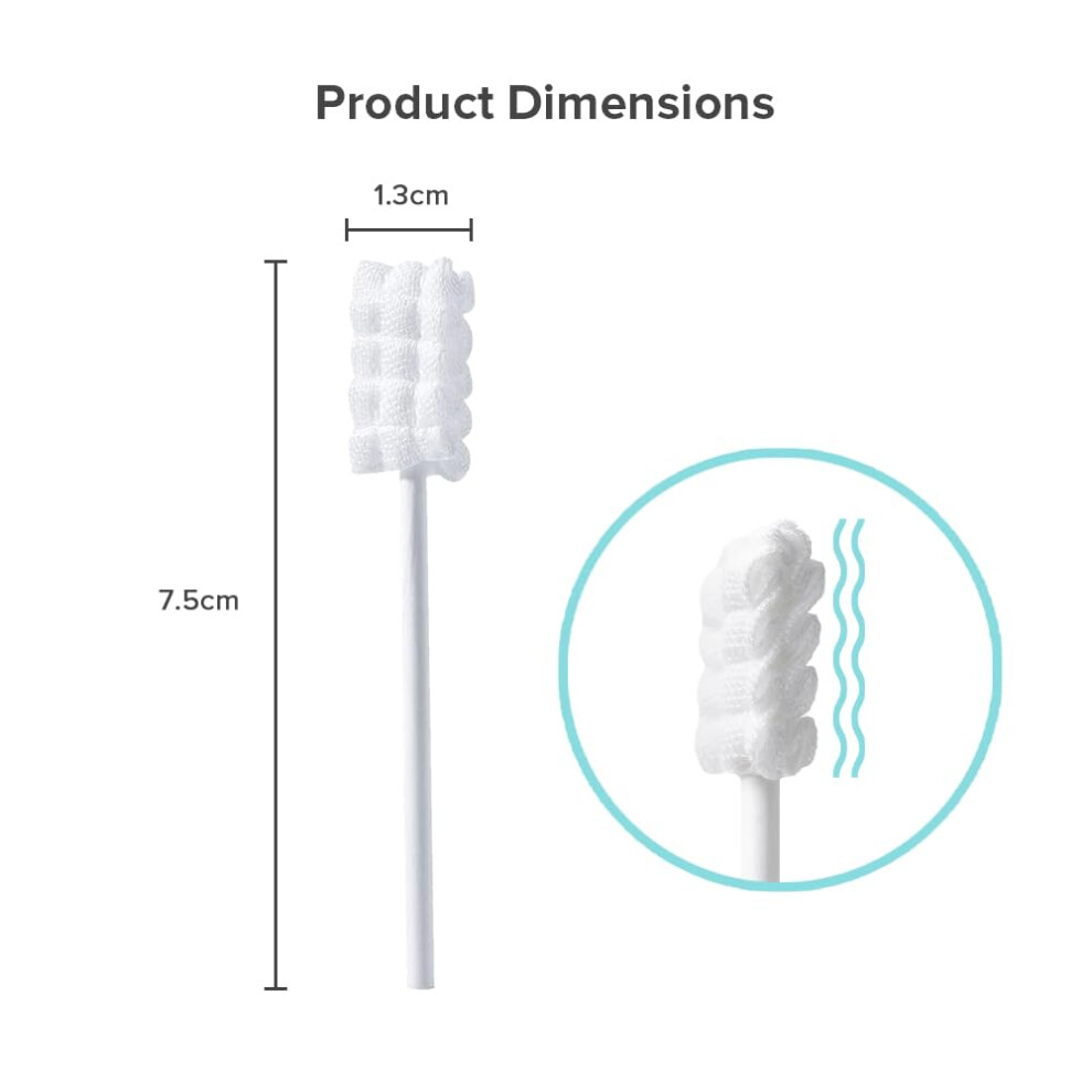Cubble 60Pcs Disposable Baby Oral Cleaner, Gum And Tongue Cleaner For Newborns, Gauze Toothbrush Swabs For Infants 0-36M, Baby Dental Care Essentials