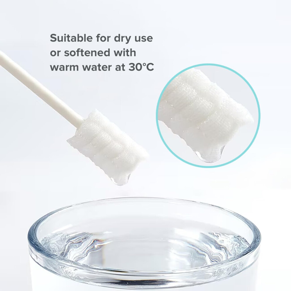 Cubble 60Pcs Disposable Baby Oral Cleaner, Gum And Tongue Cleaner For Newborns, Gauze Toothbrush Swabs For Infants 0-36M, Baby Dental Care Essentials