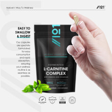 L-Carnitine 2000mg with BioPerine - 120 Capsules - Energy &
