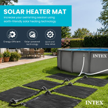 """Intex 28685 Pool EcoFriendly Solar Heating Mat, Includes 32mm hose attachment points Suitable for above-ground pools with a capacity less than 30,