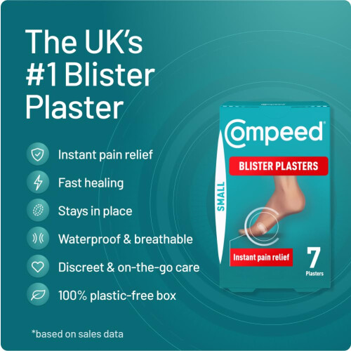 Compeed Compeed Blister Plasters Small Size 7 Pack - Hydrocolloid Foot 2
