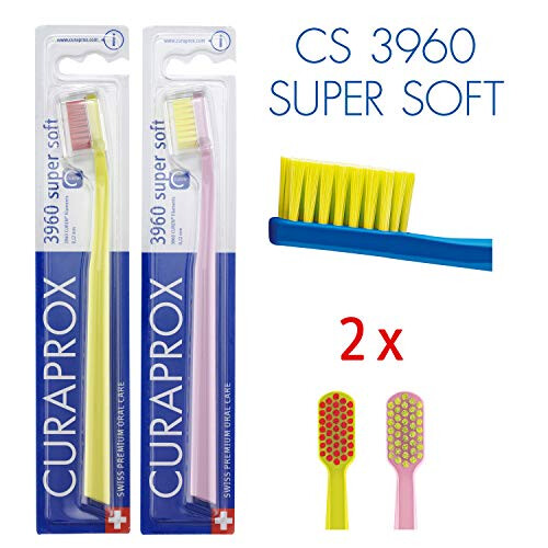 Curaprox Curaprox CS 3960 Toothbrush Super Soft, Pack of 2, Assorted Color 1