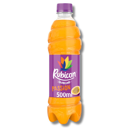 Rubicon Rubicon 12 Pack Sparkling Passion Flavoured Fizzy Drink with Real 1