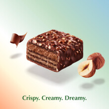 Lindt Choco Wafer Milk Chocolate Hazelnut Box 135g Contains 9 Milk