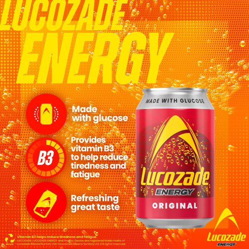 Lucozade Lucozade Energy Drink Original 12x330ml multipack 2