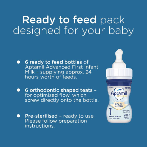Aptamil Aptamil Advanced 1 First Baby Milk Formula Starter Pack Ready to Use L 1