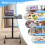Costway Mobile Standing Desk Height Adjustable Rolling Laptop Desk Overbed Table 3
