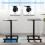 Costway Mobile Standing Desk Height Adjustable Rolling Laptop Desk Overbed Table 6