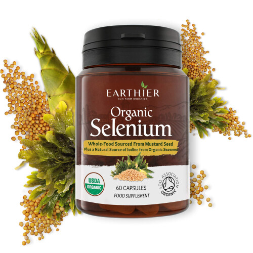 Organic Selenium 200mcg Plus Iodine and Silica - Selenium contributes to Normal 2
