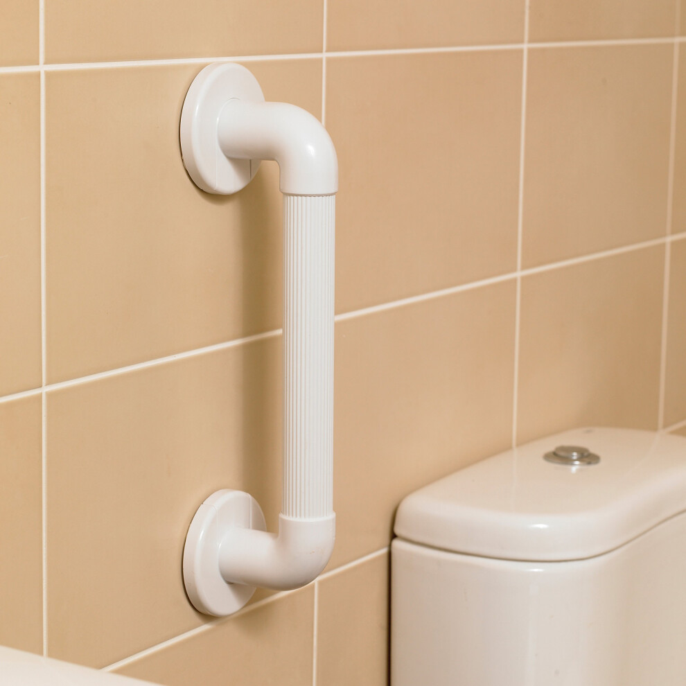 Homecraft Moulded Fluted Grab Rail, Durable Pvc Safety Rail And Mobility Aid For Bathroom For Elderly, Disabled And Handicapped Users, Indoor And Out