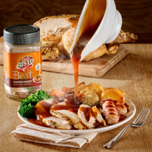 Bisto Best Chicken Gravy Granules Made with Real Meat Juice, 230 g Jar (Pack of 1)