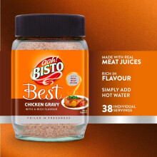 Bisto Best Chicken Gravy Granules Made with Real Meat Juice, 230 g Jar (Pack of 1)