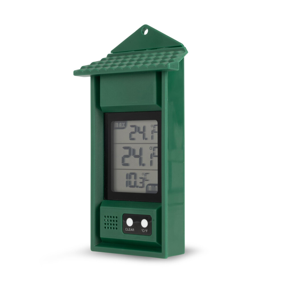 Eti Electronic Temperature Instruments Ltd. Digital Max/Min Thermometer For Conservatories, Greenhouses & Grow Rooms (Green)