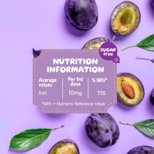 Minadex MinaKIDS Ironbaby Drops – Tasty Plum Flavoured Everyday Iron Supplement for Babies and Children, Minimal Iron Aftertaste, Supports Immune He