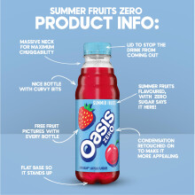Oasis Bottle Summer Fruits 500 ml Pack of 12