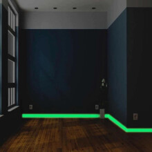 Plakband - SHOP-STORY - Veiligheidstape - Fosforescerend - 2 meter - Fluorescerend groen