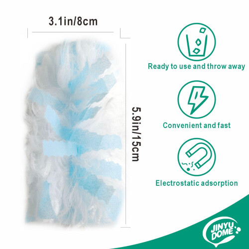 Blue Dusters Refills for Cleaning Disposable Cleaning Dusters Hand Duster Refills, 20 Pack Refills with 2 Handle. 2