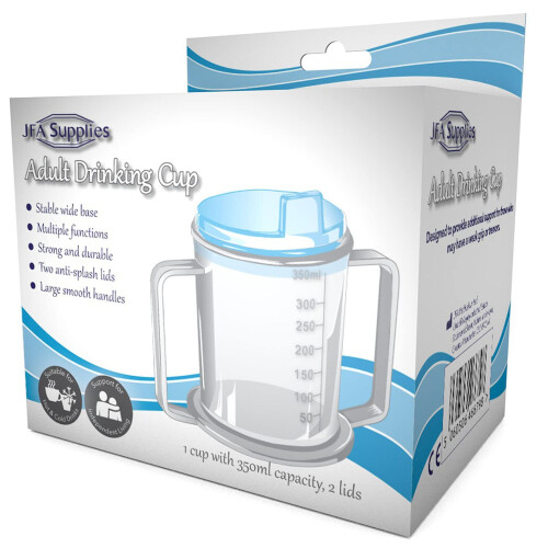JFA Supplies Drinking Cup/Beaker/Mug/Sippy Cup for Disabled Adults 2