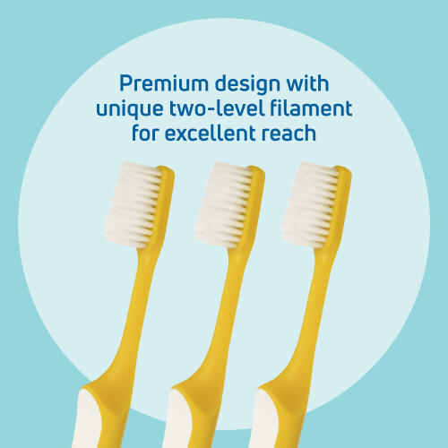 Tepe TePe Supreme Toothbrush, Soft, Assorted Colours, 3pcs, Plaque Remover, efficient 1