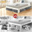 Under Bed Storage with Wheels, Underbed Large Storage Bins with Lid, Adjustable Rolling Storage Containers for Clothes 7