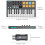 JAMJUM MIDI Control Keyboard with Drum Pad/Knob, Wireless MIDI Controller with 25 Velocity Sensitive Keys 8 RGB Backlit 9