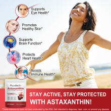Astaxanthin 12mg Supplements, 120 Softgels Premium Astaxanthin Antioxidant Supplements Supports Eye, Joint, Internal Circulation, Skin Health & Natur