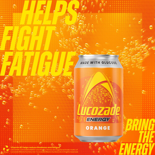 Lucozade Lucozade Energy Drink Orange 12x330ml 2