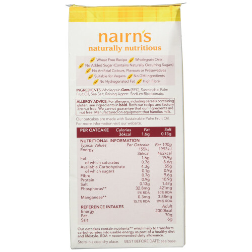 Nairns Fine Oatcake Crackers 218 g 2