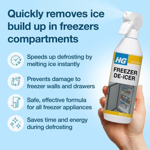 HG HG Fridge Freezer De-Icer | Defrost Freezers & Refrigerators Fast | 1