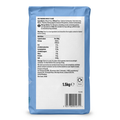 by Amazon Self Raising Flour, 1.5kg 1
