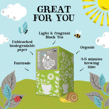 Clipper Organic Earl Grey Tea Bags Natural Unbleached PlantBased Biode