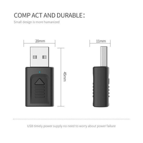 Bluetooth-dongle - USB M135 - 4-in-1-adapter - Bluetooth 5.0 - Ontvanger/zender - Draadloos 2