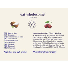 Eat Wholesome Organic Coconut Flour, 500g - High Protein, High Fibre, 100% Coconut, For Baking & Cooking, Keto & Vegan Friendly