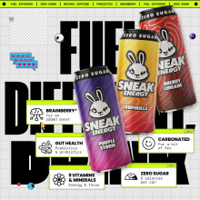SNEAK Energy Drink Cans | Purple Storm | No Sugar. No Nasties. Just Natural Caffeine, Focus Boosting Nootropics in a Can | 500ml x 12