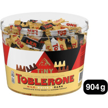 Toblerone Extra Large Tub, Assorted Milk, White & Dark Chocolate with