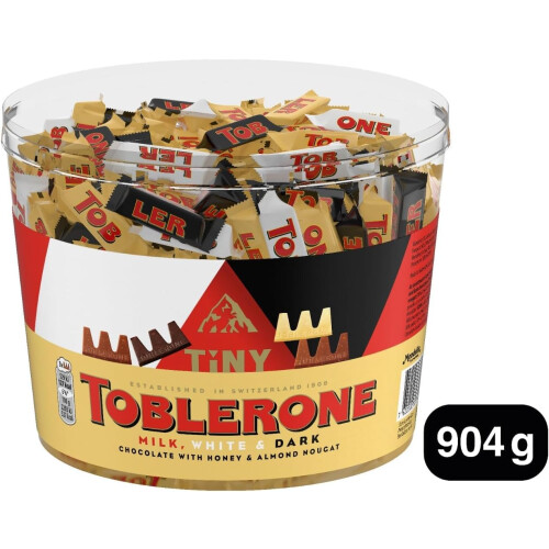 Toblerone Toblerone Extra Large Tub, Assorted Milk, White & Dark Chocolate with