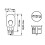Bosch Bosch W16W (955) Pure Light Halogen Headlight Bulbs, 12 V 16 W 6