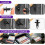 Uolor 335PCS Bumper Retainer Clips, Plastic Rivets Fasteners Push 5