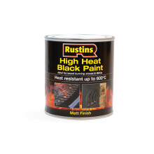 RUSTINS High Heat Black Paint 500ml