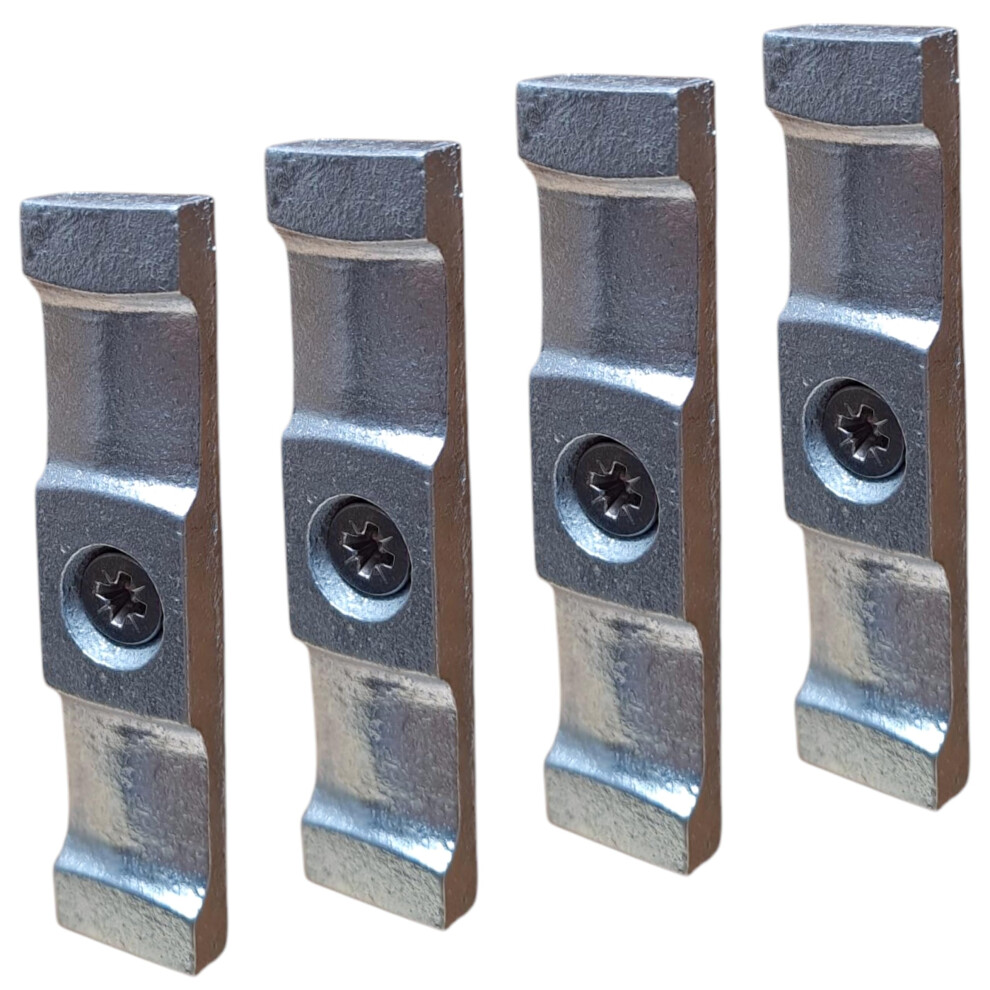 Hanamoon Zinc Plated Turn Buttons With Screws 63Mm (2.5 Inch) For Shed Doors, Gates, Rabbit Hutches, Cabinets, Durable Metal Thumb Catches -Pack Of 4 5007527694946