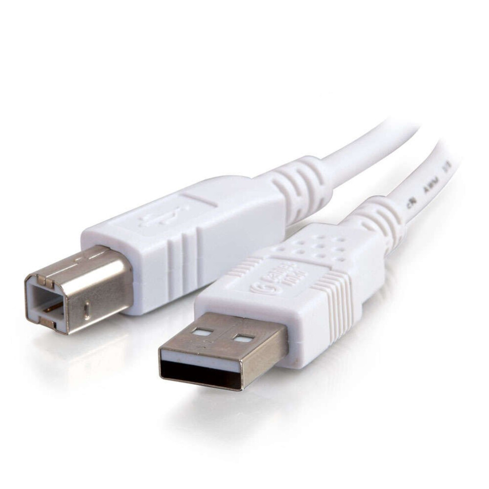 C2g 81562 3M Usb Printer Cable, Usb 2.0 A To B Lead. Compatible With Printers And Scanners From Hp, Epson, Brother, Samsung, Cannon And All Other Usb 9179293207012