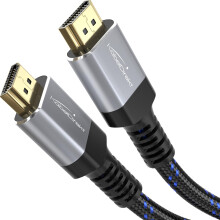 HDMI Cable 8K / 4K – 3m – with A.I.S Shielding – Designed in Germany (for all devices like PS5/Xbox/Switch – 8K@60Hz/4K@120Hz, High Speed with