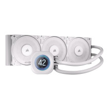 Corsair NAUTILUS 360 RS LCD Liquid CPU Cooler – 2.1" IPS LCD Screen, 360mm AIO, Low-Noise, Daisy-Chain, Intel LGA 1851/1700, AMD AM5/AM4 – 3x RS12