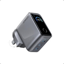 Anker Prime 160W USB C Charger, 3-Port Compact GaN Laptop Charger, Smart Display and Touch Control, Ultra Fast 140W Charging at 1 Port, for MacBook P