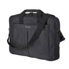Trust Primo Laptop Bag 16 Inch, Work Bag with Padded Interior, Adjustable Shoulder Strap, Dual Metal Zippers, Messenger Bag for Business, Notebooks,