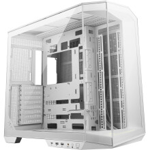 MSI MAG PANO 100L PZ WHITE ATX PC Case - ATX Capacity, Verical GPU Installation Bracket, GPU Holder, Dust Filters, Swinging Storage Bracket, Dual-cha