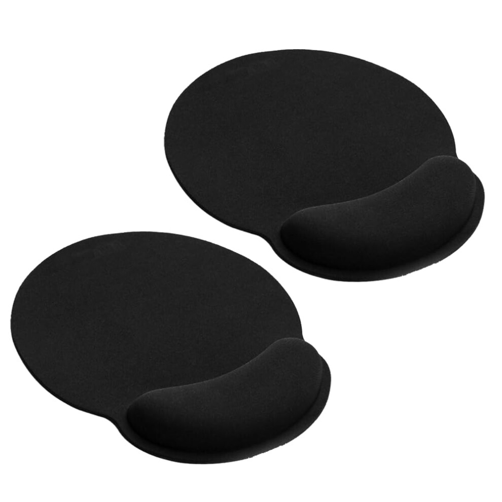 Lxlrhh Mouse Mat Wrist Support 2Pcs, Ergonomic Mouse Mat With Memory Gel Foam Rest Wrist Support - Compatible With Laser And Optical Mice For Compute 5001678423318