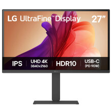 LG UltraFine Monitor 27U730A-B - 4K UHD IPS 27 inch, 60Hz, 5ms GtG, HDR10, Home/Office Display, Eye Care features, Built-in Speakers, HDMI, DisplayPo