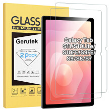 Gerutek Screen Protector for Samsung Galaxy Tab S11/S10 Lite/S10 FE, Galaxy Tab S9 FE/Tab S9/ S8/S7 Ultra Clear, Anti Scratch Tempered Glass Screen F