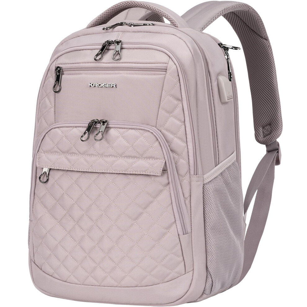Kroser Laptop Backpack 17 Inch Large Computer Backpack Water-Repellent Daypack With Usb Charging Port & Headphone Interface Rfid Pockets For Work/Bus 8328607575281